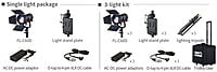 FL-C60D 3KIT | Set of 3 x 60W LED Spotlight, 25000lux, V-Mount, DMX FL-C60D 3KIT | Set of 3 x 60W LED Spotlight, 25000lux, V-Mount, DMX