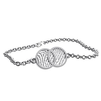 Royolz vingerafdruk armband infinity