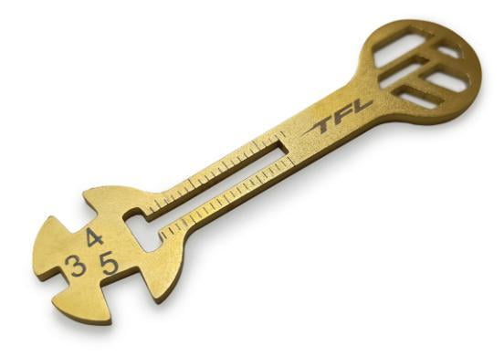 TFL Gold-plated wrench L=67.8mm W=18mm H=2mm