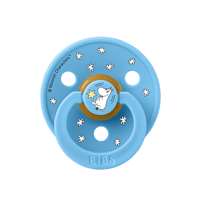 BIBS x Moomin Pacifier Colour 2 PACK Good Night Latex Size 2 Breeze Mix