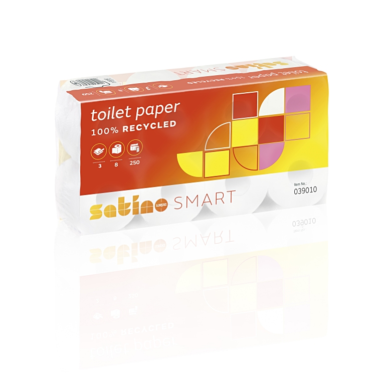 Toilettenpapier Satino Smart | 3-lagig | 250 Blatt Toilettenpapier Satino Smart | 3-lagig | 250 Blatt