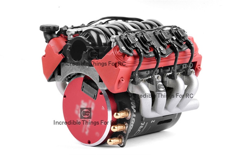 Scale Motor Cover Fan Cooling V8 TRX4 TRX6 AXIAL SCX10 90046 VS4 Scale Motor Cover Fan Cooling V8 TRX4 TRX6 AXIAL SCX10 90046 VS4