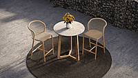 Barletta Teak Bar Stool