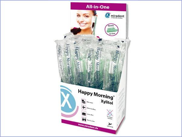 Cepillos de dientes desechables impregnados con xylitol Cepillos de dientes desechables impregnados con xylitol