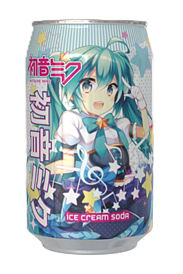Hatsune Miku Ice Cream Soda Flavour Can (12 x 330ml) Hatsune Miku Ice Cream Soda Flavour Can (12 x 330ml)