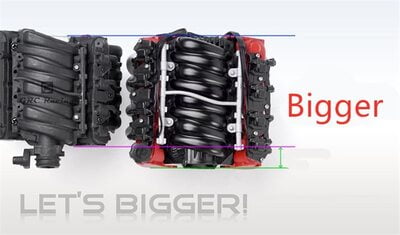 Scale Motor Cover Fan Cooling V8 TRX4 TRX6 AXIAL SCX10 90046 VS4 Scale Motor Cover Fan Cooling V8 TRX4 TRX6 AXIAL SCX10 90046 VS4