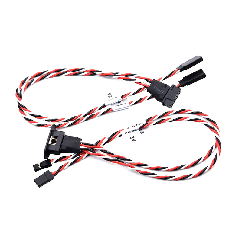 1 Pair MPX 8Pin 2 Wires 15Cm For RC Model Glider Airplanes 1 Pair MPX 8Pin 2 Wires 15Cm For RC Model Glider Airplanes