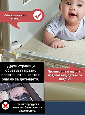 Преграда за легло - различни размери