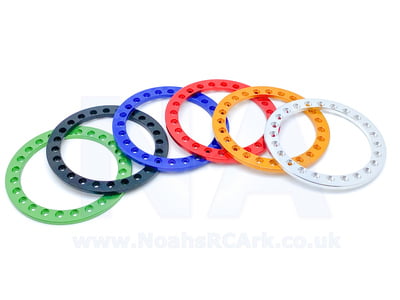2.2" Aluminium Beadlock Rings Black Blue Green Orange Red Silver 2.2" Aluminium Beadlock Rings Black Blue Green Orange Red Silver
