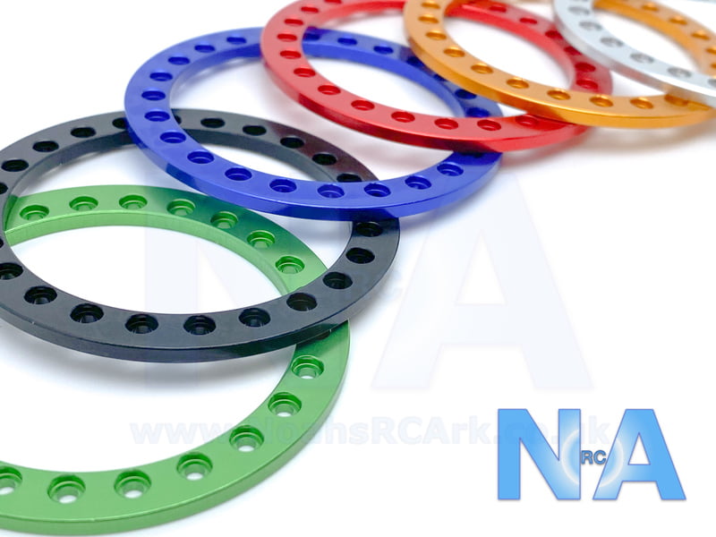 2.2" Aluminium Beadlock Rings Black Blue Green Orange Red Silver 2.2" Aluminium Beadlock Rings Black Blue Green Orange Red Silver