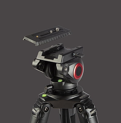 MUF100C | Carbon-fiber Camera Tripod KIT, with SWIT TH100 Fluid Video Head, 10kg Payload, Soft Bag MUF100C | Carbon-fiber Camera Tripod KIT, with SWIT TH100 Fluid Video Head, 10kg Payload, Soft Bag