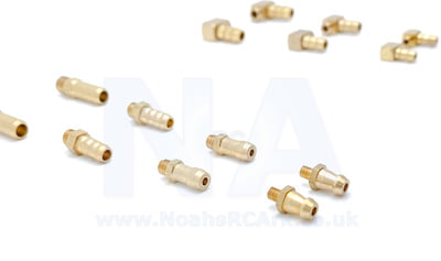 1 Pair Brass Threaded Nipples 1 Pair Brass Threaded Nipples