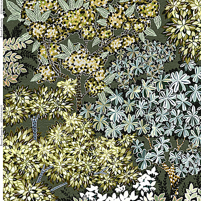 Broccoli Canopy Fabric - Green Broccoli Canopy Fabric - Green