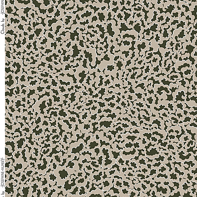 Clouds Fabric - Dark Green