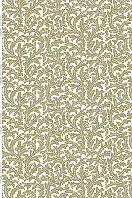 Frond Ogee Fabric - Yellow and Light Blue Frond Ogee Fabric - Yellow and Light Blue