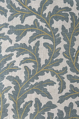 Frond Ogee Fabric - Light Blue Frond Ogee Fabric - Light Blue