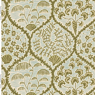 Sowerby Heavy Linen Fabric - Olive and Brown Sowerby Heavy Linen Fabric - Olive and Brown
