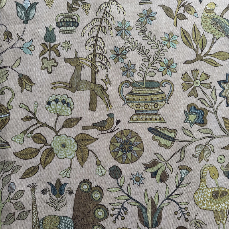 Fable Garden - Plaster Pink - Heavy Linen Fable Garden - Plaster Pink - Heavy Linen