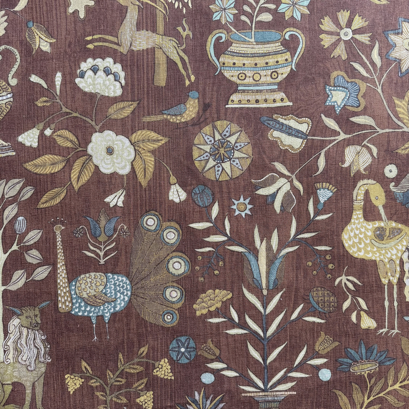 Fable Garden - Brown - Heavy Linen Fable Garden - Brown - Heavy Linen