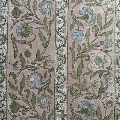 Potter Stripe - Plaster Pink - Heavy Linen