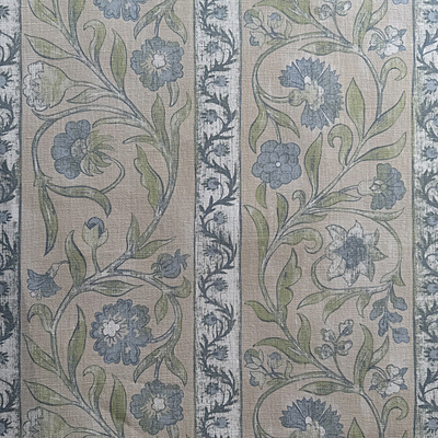 Potter Stripe - Stone - Heavy Linen