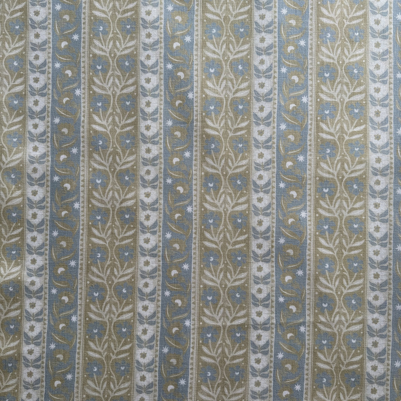 Arber Stripe - Yellow and Aqua - Heavy Linen Arber Stripe - Yellow and Aqua - Heavy Linen