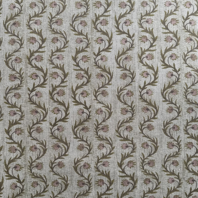 Rubia - Stone and Olive - Cotton Heavy Linen Natural Rubia - Stone and Olive - Cotton Heavy Linen Natural