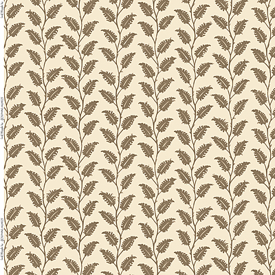 Leaf Wiggle Heavy Linen Fabric - Light Brown Leaf Wiggle Heavy Linen Fabric - Light Brown