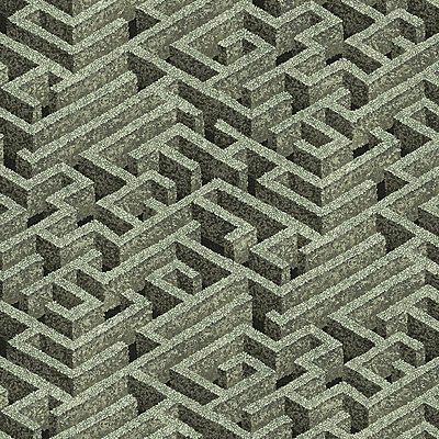 Labyrinth Wallpaper - Eucalyptus