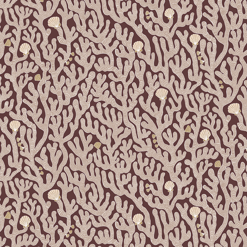 Coral Wallpaper - Spicer Brown