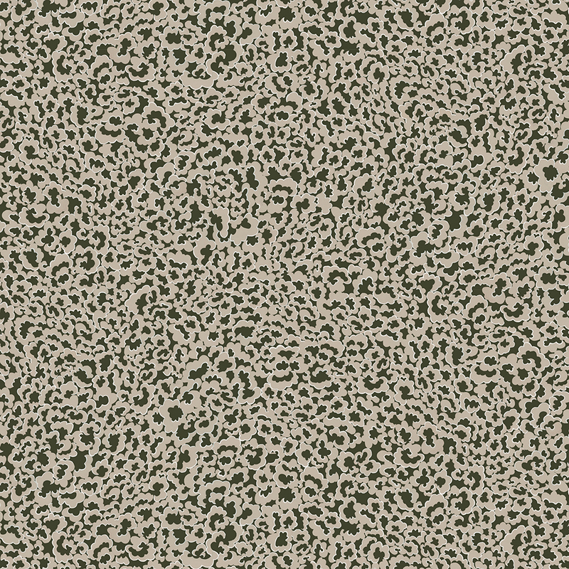Clouds Fabric - Dark Green