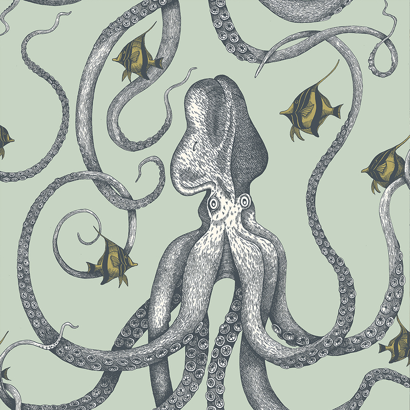Octopoda Grand Wallpaper - Radmoor Blue
