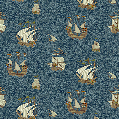 Ships Wallpaper - Dark Blue Ships Wallpaper - Dark Blue