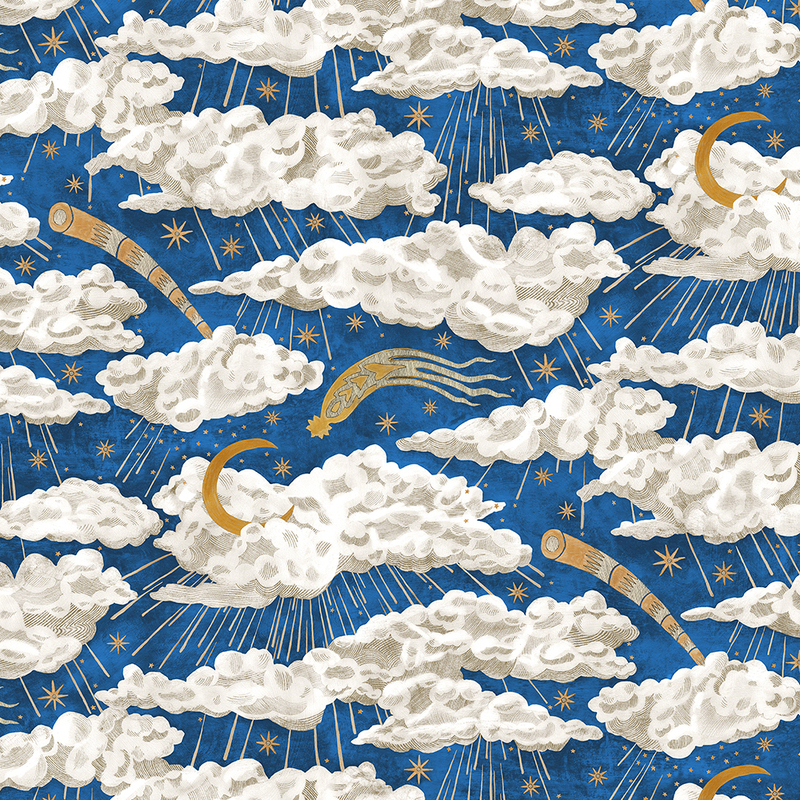 Cumulus Luna Wallpaper - Bright Blue Cumulus Luna Wallpaper - Bright Blue