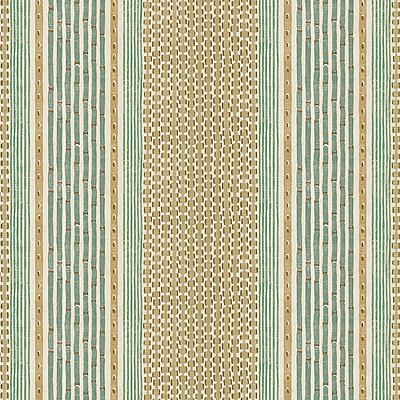 Rita Stripe Wallpaper - Quince and Petrol Rita Stripe Wallpaper - Quince and Petrol
