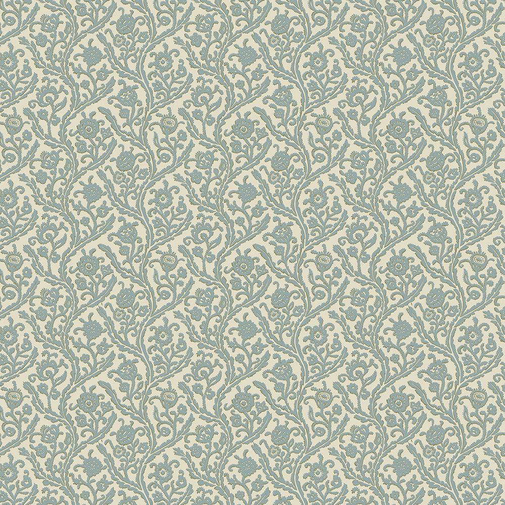 Letti - Mid Blue - Wallpaper