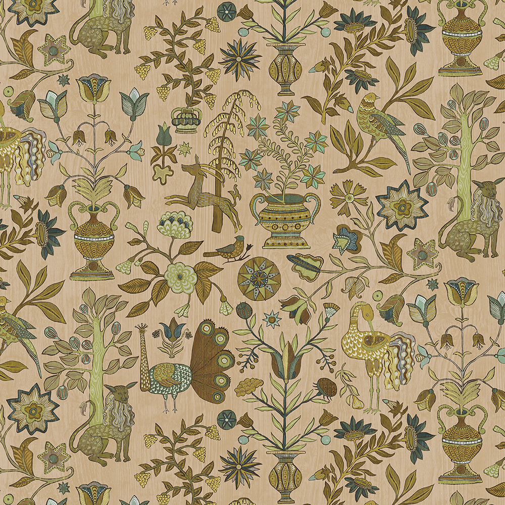 Fable Garden - Plaster Pink - Wallpaper