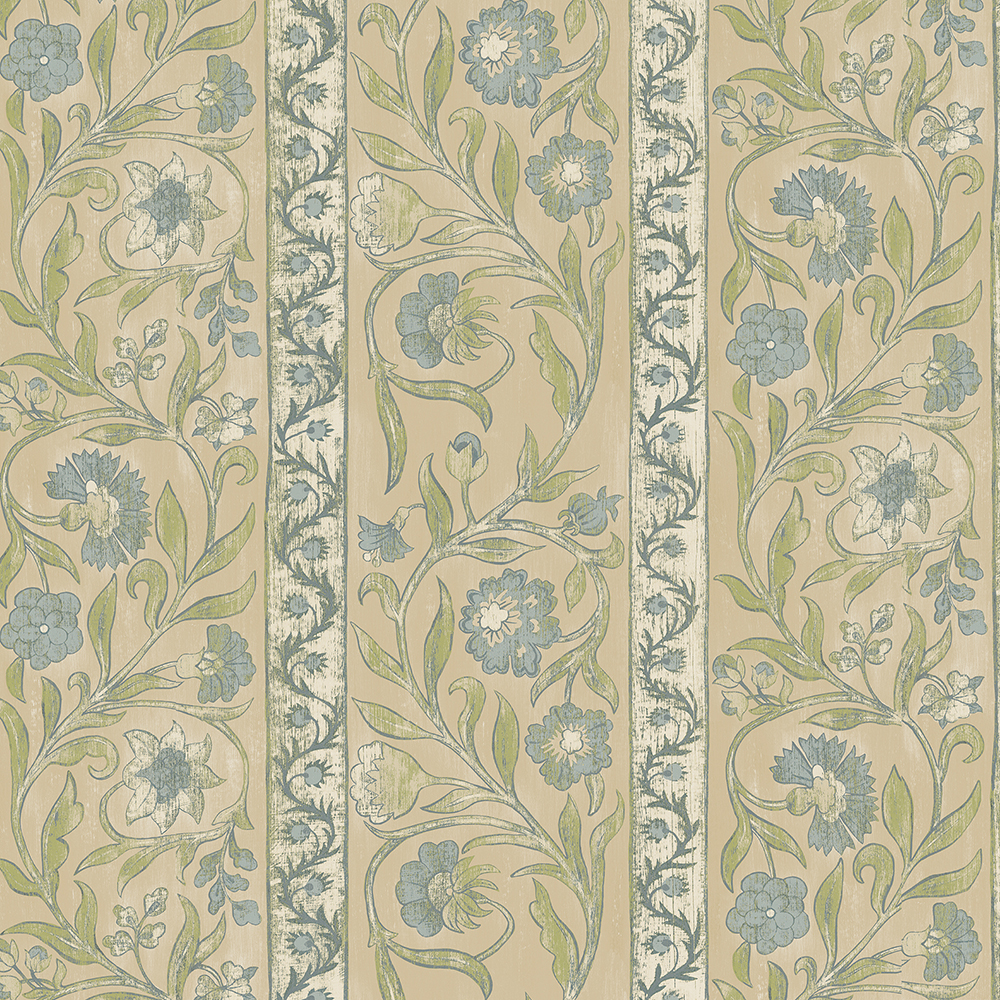 Potter Stripe - Stone - Wallpaper