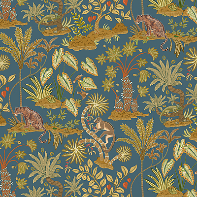 Paradisum - Petrol - Wallpaper Paradisum - Petrol - Wallpaper