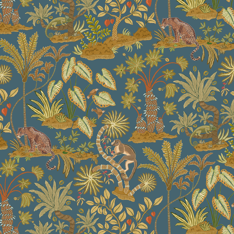 Paradisum - Petrol - Wallpaper Paradisum - Petrol - Wallpaper