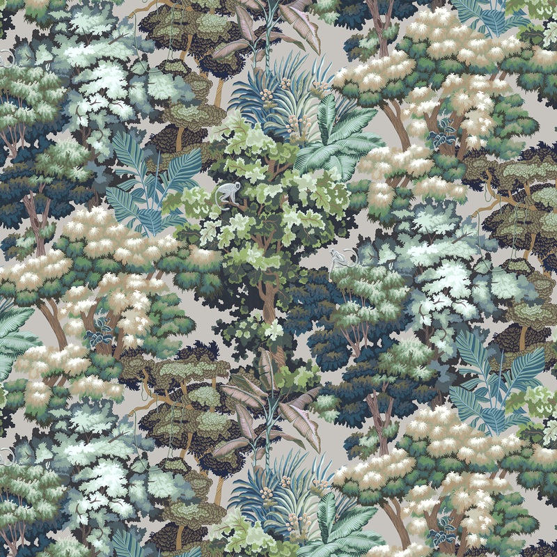 Monkey Canopia - Stone - Wallpaper Monkey Canopia - Stone - Wallpaper