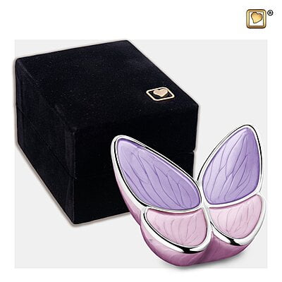 Mini Messing Urn Vlinder Zacht Roze Mini Messing Urn Vlinder Zacht Roze