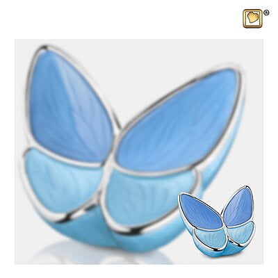 Mini LoveUrns Butterfly Urn Blauw Mini LoveUrns Butterfly Urn Blauw