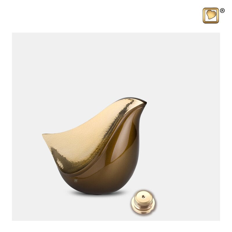 Mini Love Bird Urn Bruin Mini Love Bird Urn Bruin