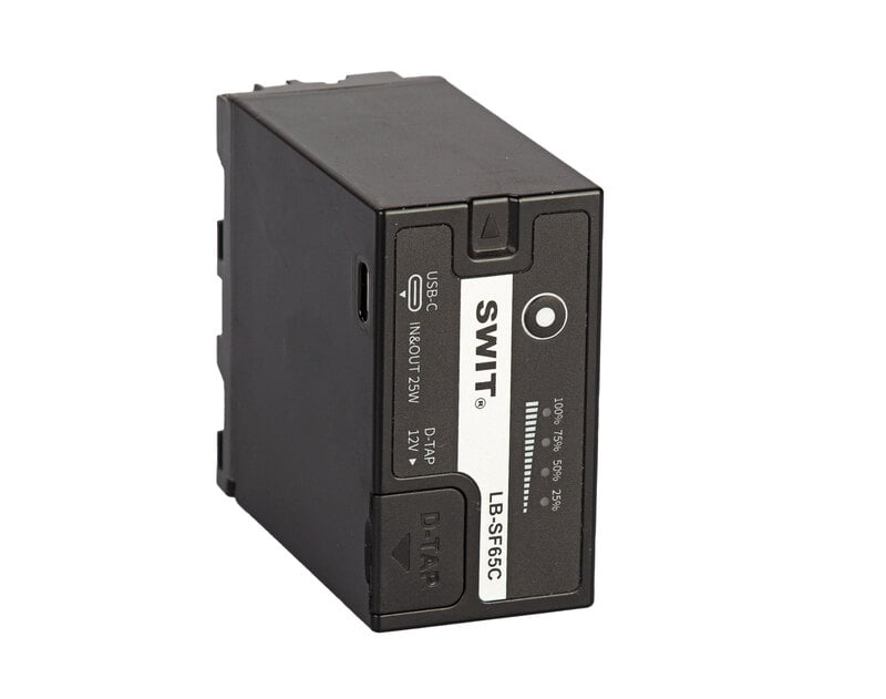LB-SF65C | 75Wh/10.4Ah USB-C NP-F-type DV battery with 12V D-tap, Sony L-series compatible LB-SF65C | 75Wh/10.4Ah USB-C NP-F-type DV battery with 12V D-tap, Sony L-series compatible