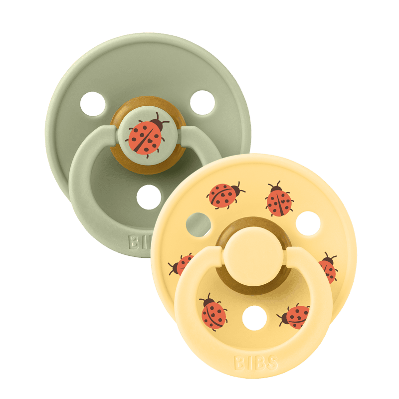 BIBS Pacifier Studio Colour 2 PACK Ladybug Latex size 1 Sage Mix BIBS Pacifier Studio Colour 2 PACK Ladybug Latex size 1 Sage Mix