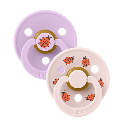 BIBS Pacifier Studio Colour 2 PACK Ladybug Latex size 2 Violet Sky Mix BIBS Pacifier Studio Colour 2 PACK Ladybug Latex size 2 Violet Sky Mix
