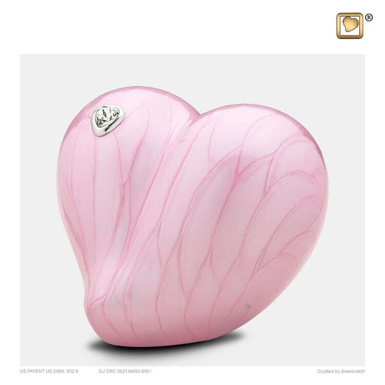 Klein Urn Hart Liefde Roze Swarovski Klein Urn Hart Liefde Roze Swarovski