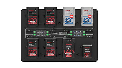 MATRIX-S8 | 8ch x max 6A Top Fast Simultaneous 14V/28V Wall Charger, V-mount (PC-W861S) MATRIX-S8 | 8ch x max 6A Top Fast Simultaneous 14V/28V Wall Charger, V-mount (PC-W861S)