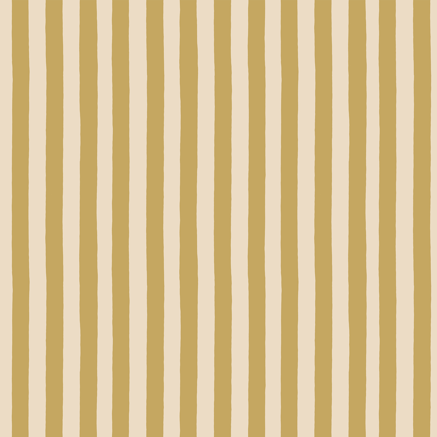 Medium Hand Painted Stripe - Summer Evening and Parsnip - Wallpaper